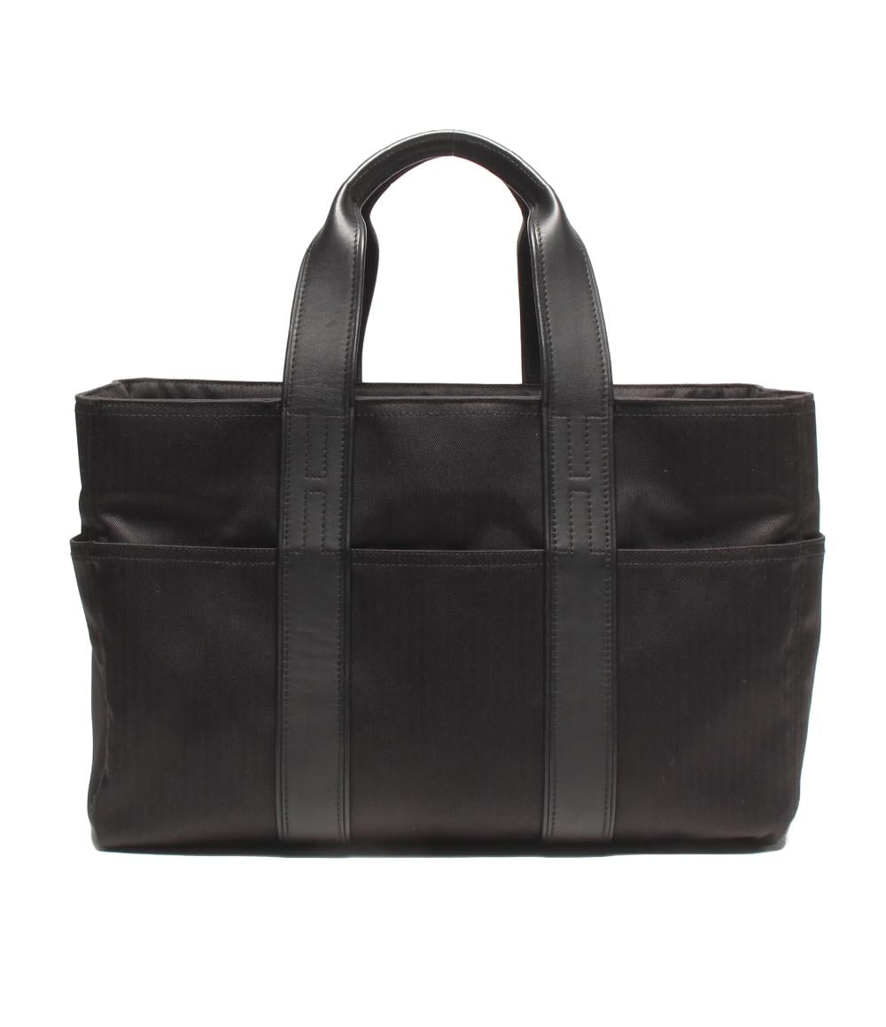 美品 HERMES トートバッグ ハンドバッグ シルバー金具 アカプルコMM トワルシェブロン レディース エルメス