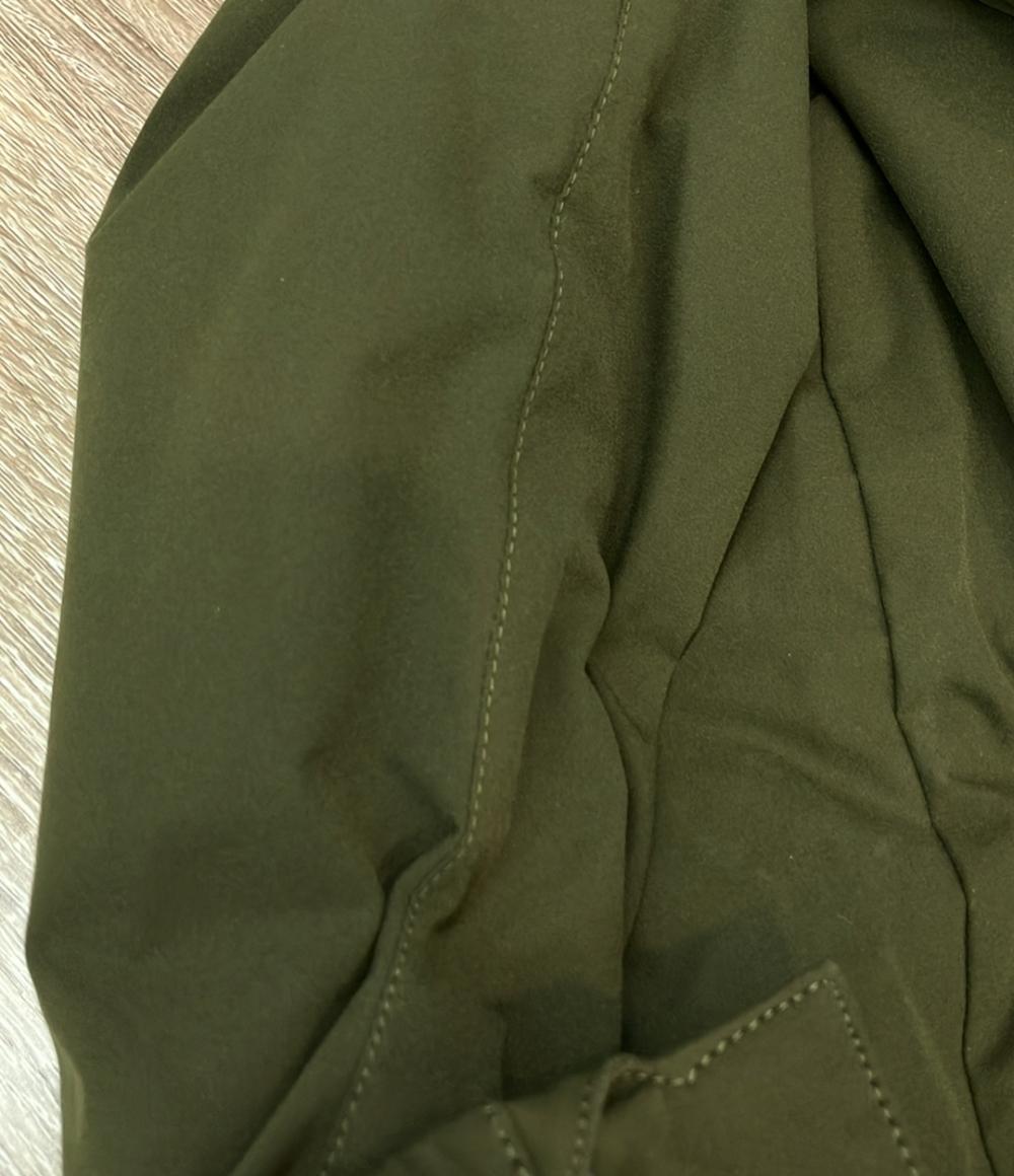 FRED PERRY ロングダウンコート パデッド ミリタリー 風 ローレルリース刺繍 ジップアップ スナップボタン F6304 メンズ SIZE UK10 (M)