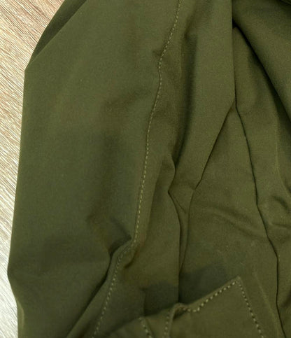 FRED PERRY ロングダウンコート パデッド ミリタリー 風 ローレルリース刺繍 ジップアップ スナップボタン F6304 メンズ SIZE UK10 (M)