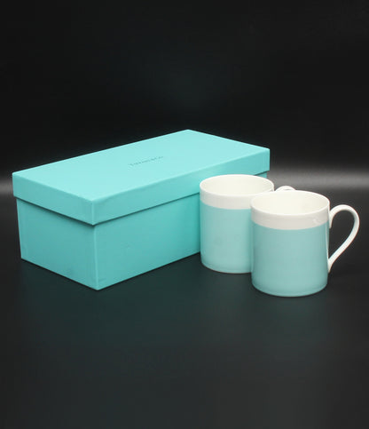 TIFFANY&Co. マグカップ 2点セット ペア カラーブロック ティファニー