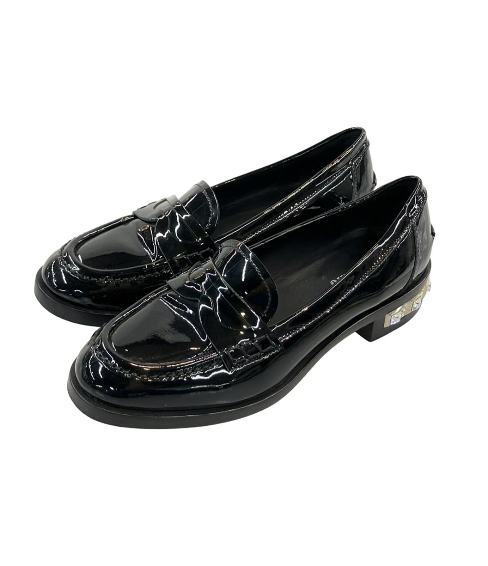 Miu Miu コインローファー パテントレザー ビジュー レディース SIZE 36 (23cm) ミュウ ミュウ