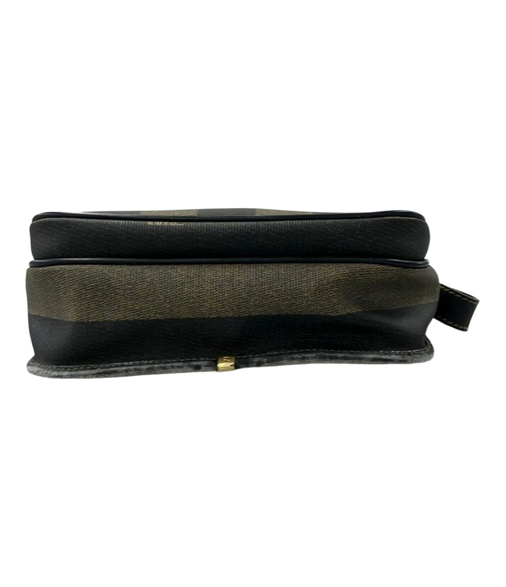 訳あり FENDI ショルダーバッグ ストライプ柄 レディース フェンディ