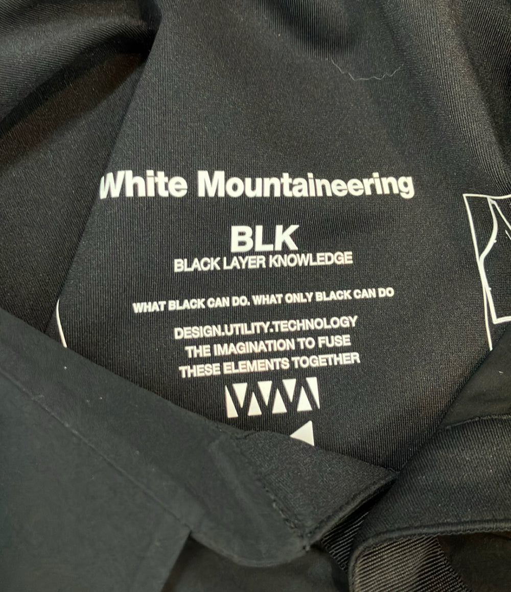 WHITE MOUNTAINEERING 長袖シャツ プルオーバー スキッパー 撥水 撥油 UVカット 接触冷感 TECH RAGLAN PULLOVER SHIRT BK2373102 メンズ SIZE 1 (M)