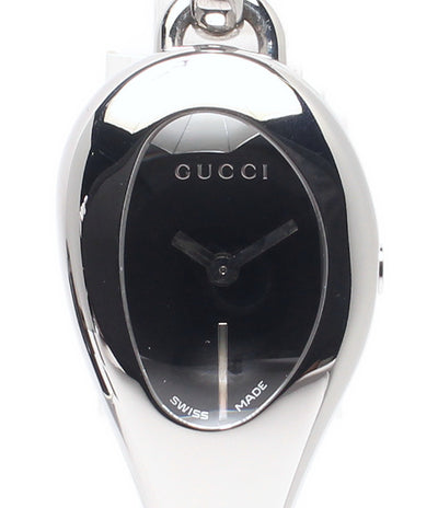 GUCCI 腕時計 フローラ ホースビット クオーツ ブラック 103 レディース グッチ