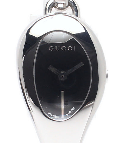 GUCCI 腕時計 フローラ ホースビット クオーツ ブラック 103 レディース グッチ
