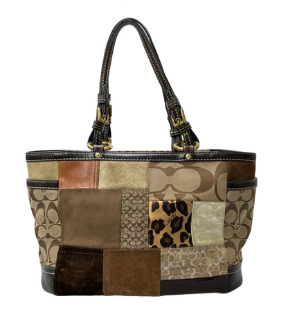 COACH ショルダーバッグ 肩掛け パッチワーク シグネチャー F12843 レディース コーチ