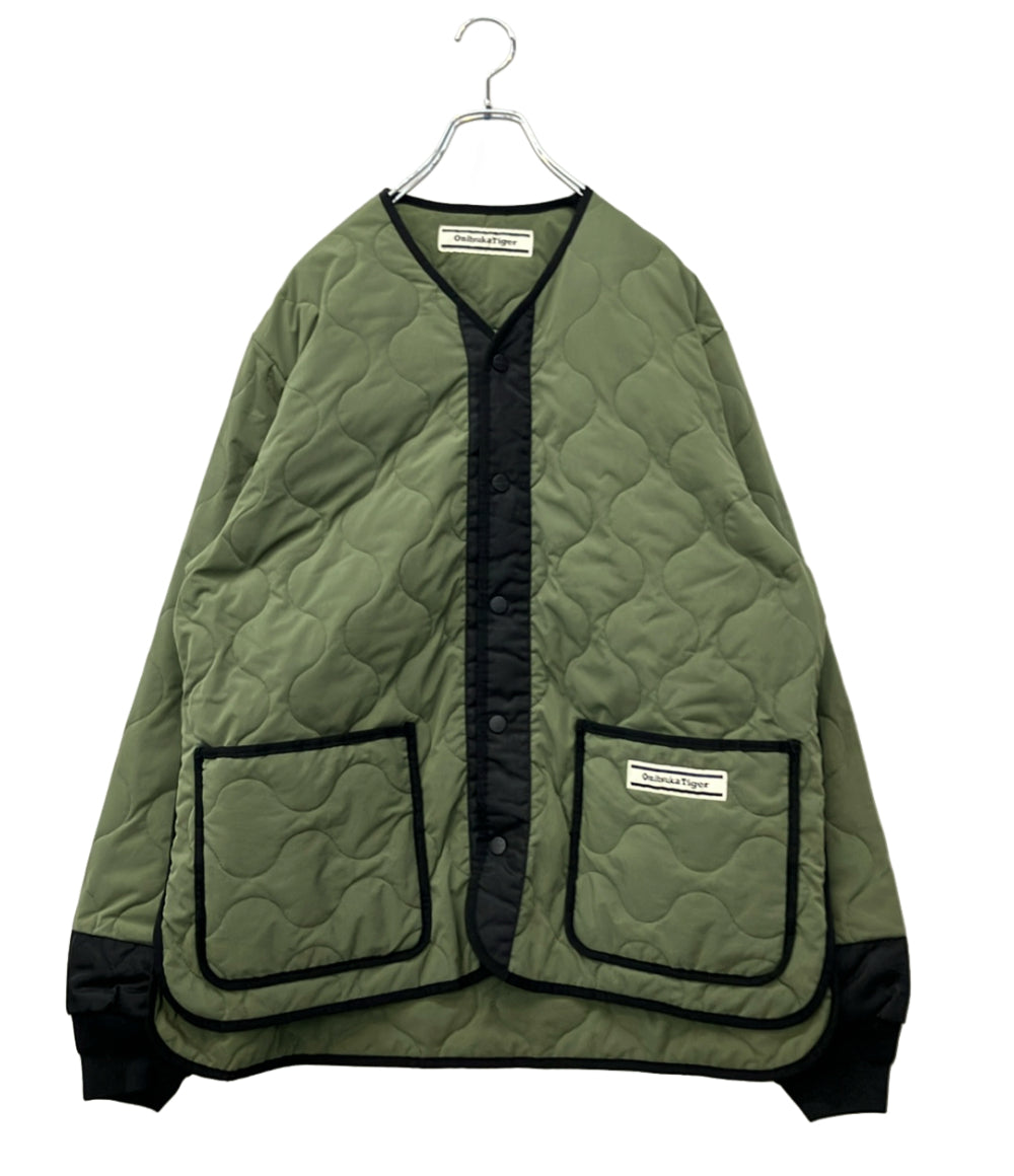 ONITSUKA TIGER キルティングジャケット 24AW QUILTED JACKET カーキ 2183B415 メンズ SIZE XL オニツカタイガー