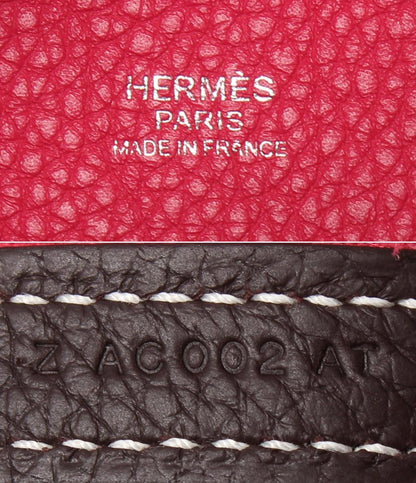 美品 HERMES ハンドバッグ Z刻印 シルバー金具 トリヨンクレマンス バイカラー ピコタンロックPM カザック レディース エルメス