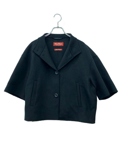 美品 MAX MARA 半袖ショートコート 25260460416 レディース SIZE 40 (L) マックスマーラ