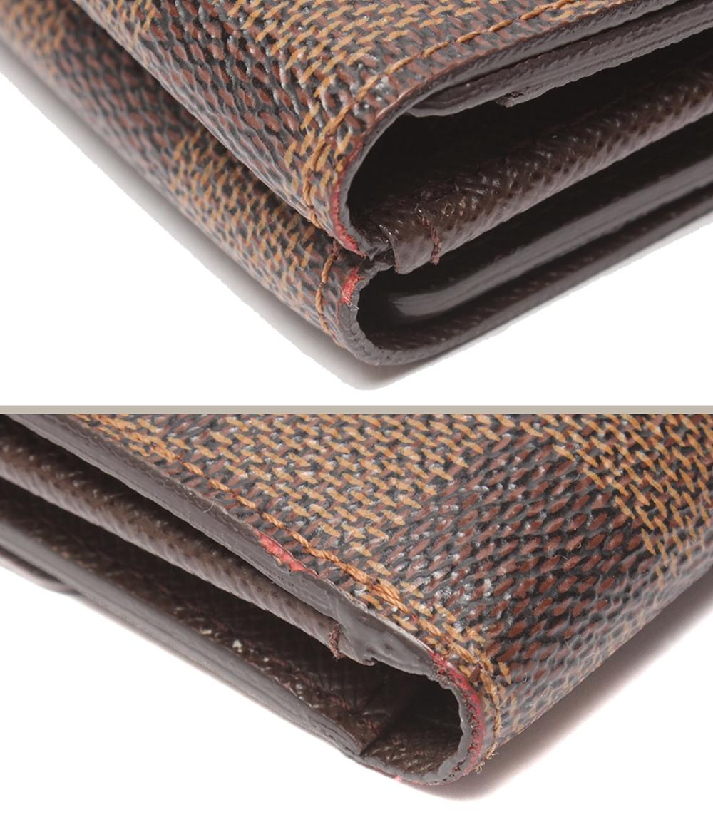 LOUIS VUITTON Wホック財布 ダミエ ポルトフォイユエリーズ N61654