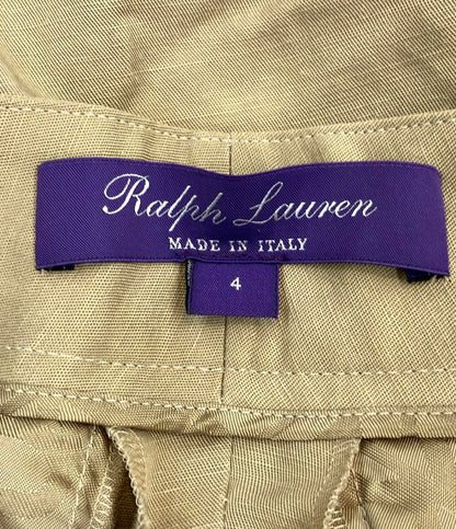 美品 RALPH LAUREN PURPLE LABEL タックパンツ レディース SIZE 4 (M) ラルフローレンパープルレーベル