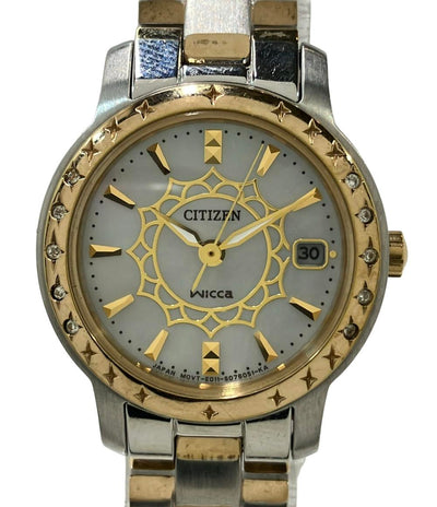 CITIZEN 腕時計 wicca ウィッカ ソーラー シェル E011-S049270 レディース シチズン