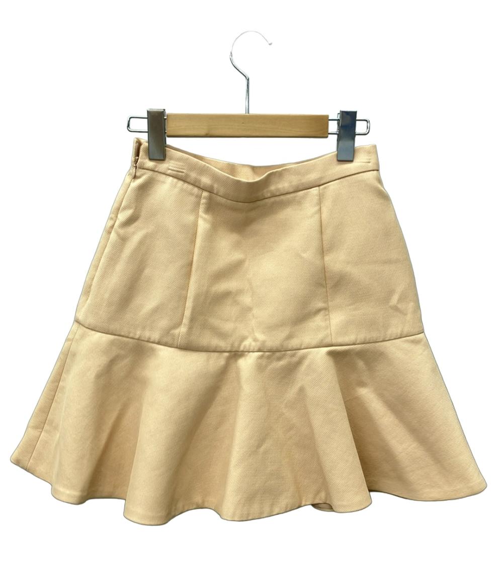 【美品】MIU MIU 膝丈スカート 総柄 フレア ブラウン 38 巻きスカート レディース 【美品】MIU MIU 膝丈スカート 総柄 フレア ブラウン 38