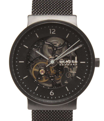 SKAGEN 腕時計 自動巻き ブラック SKW6784 メンズ スカーゲン