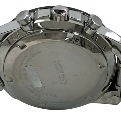SEIKO 腕時計 クオーツ ブラック 6T63-00D0 メンズ セイコー