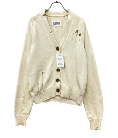 Maison Margiela デストロイニットカーディガン 2021SS WHT S51GP0219 S17663 レディース SIZE S メゾンマルジェラ