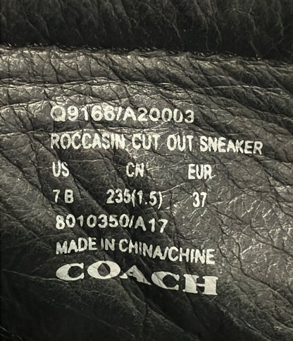 COACH ハイカットスニーカー Roccasin Cut Out Sneaker Q9166 レディース SIZE 7 (25cm) コーチ