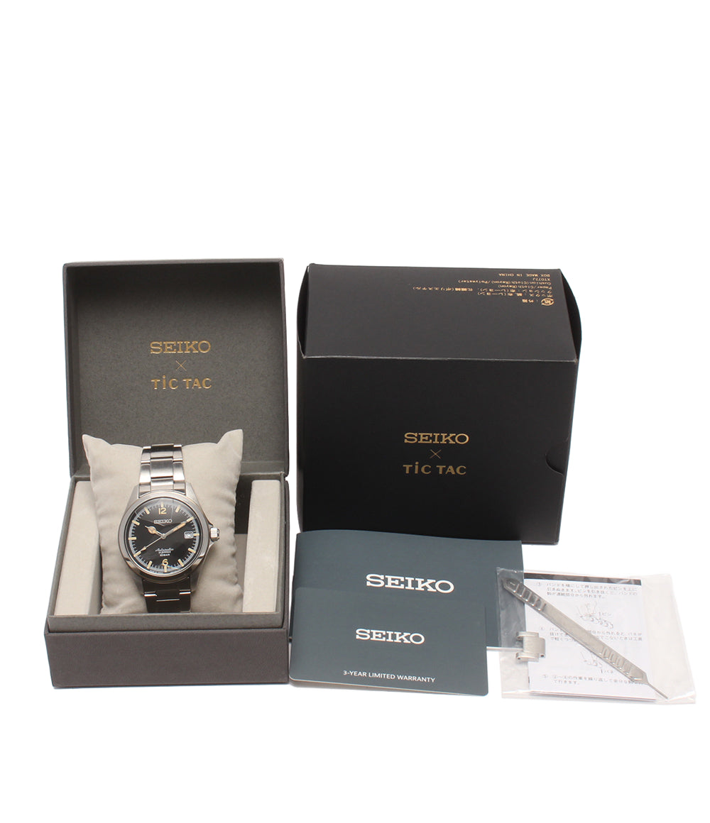 SEIKO TiC TAC 腕時計 自動巻き ブラック SZSB006 メンズ セイコー チックタック
