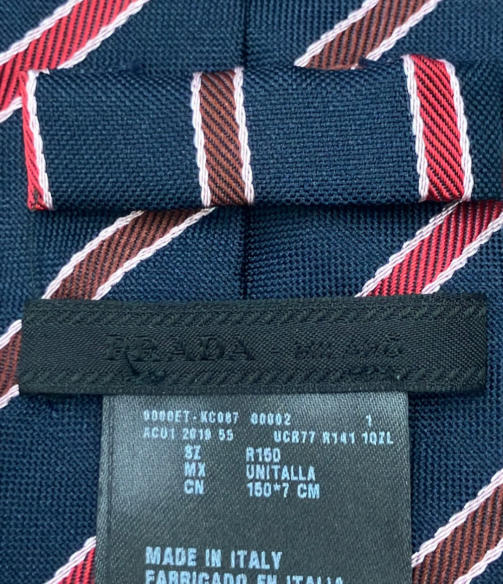 PRADA ネクタイ レジメンタル柄 メンズ プラダ