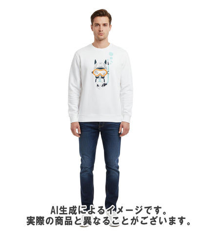 HERMES スウェットシャツ 23SS  クルーネック プルオーバー トレーナー Scub'H スウェット メンズ SIZE M エルメス