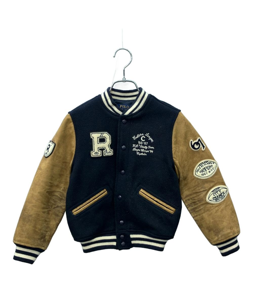 POLO RALPH LAUREN スタジャン レザースリーブ キッズ SIZE 7 (120) ポロ・ラルフローレン