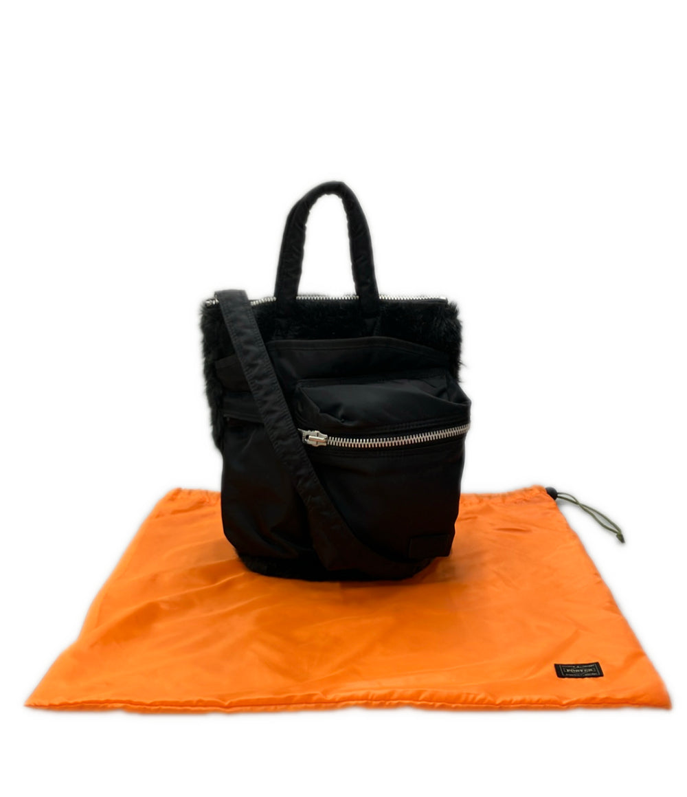 美品 PORTER Sacai ハンドバッグ ショルダーバッグ 2WAY 斜め掛け レディース ポーター サカイ