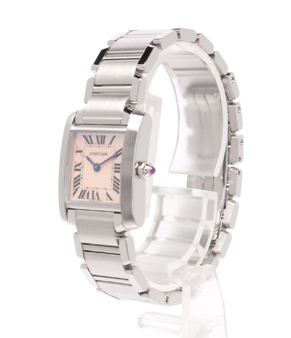 Cartier 腕時計 タンクフランセーズ SM クオーツ シェル W51028Q3 レディース カルティエ