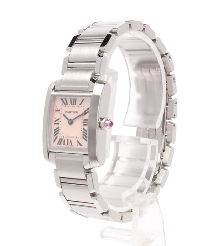 Cartier 腕時計 タンクフランセーズ SM クオーツ シェル W51028Q3 レディース カルティエ
