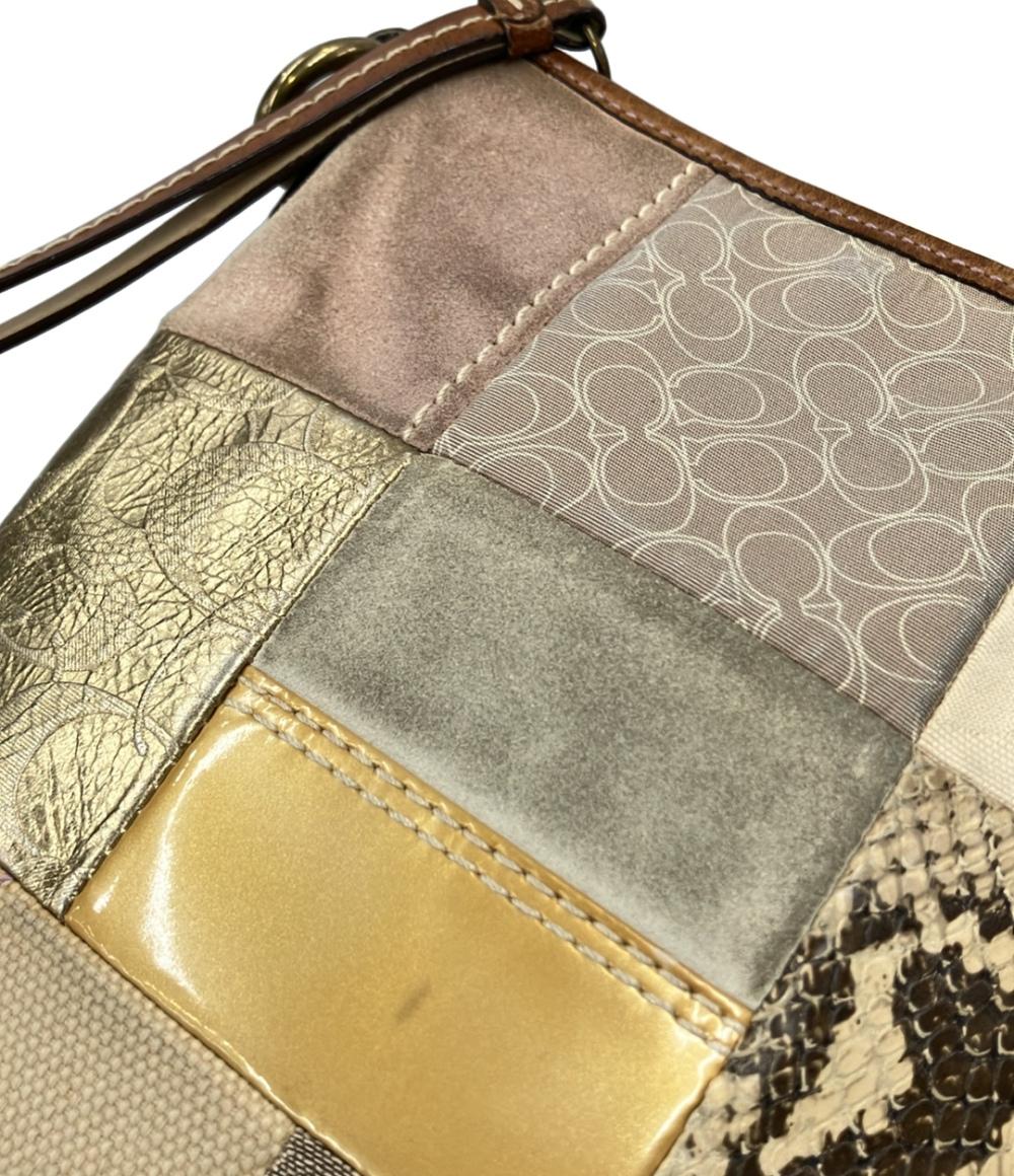 COACH ショルダーバッグ 斜め掛け シグネチャー パッチワーク 10006 レディース コーチ