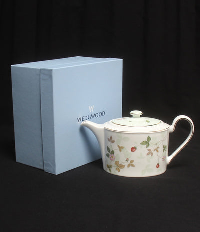 ウェッジウッド ティーポット ワイルドストロベリー パステル グリーン Wedgwood