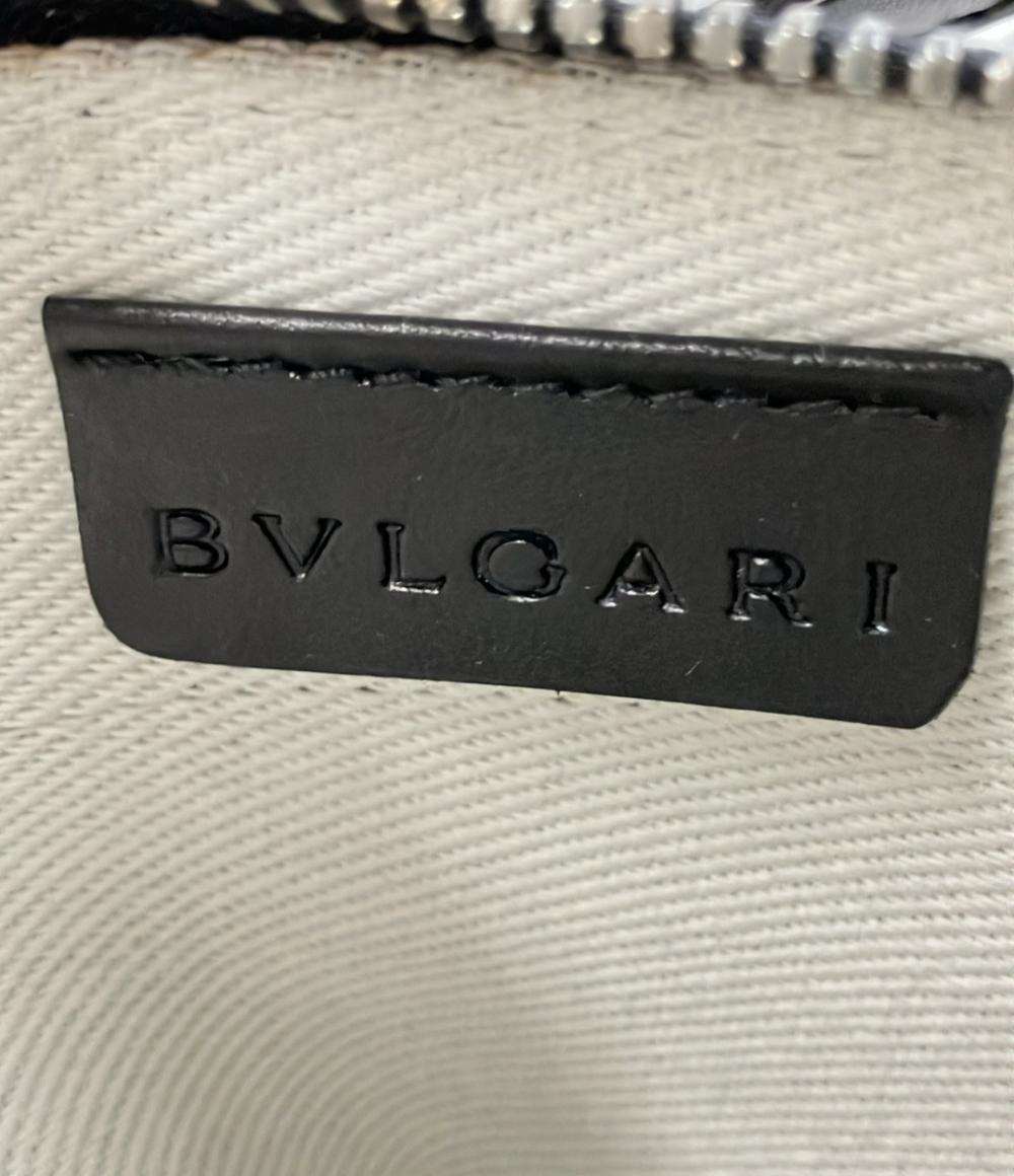 美品 BVLGARI ショルダーバッグ 斜め掛け ロゴマニア レディース ブルガリ