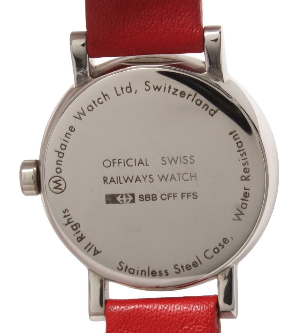 モンディーン 腕時計 クオーツ ホワイト レディース MONDAINE