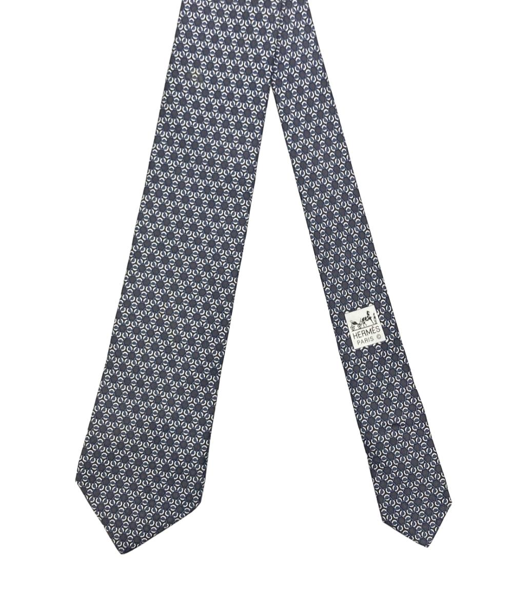 HERMES ネクタイ シルク100% メンズ エルメス