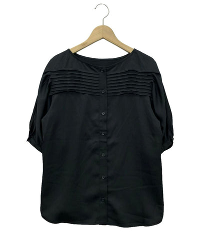 美品 タマミワタナベ 半袖シャツ ノーカラーシャツ レディース SIZE 9AR (M) tamami watanabe