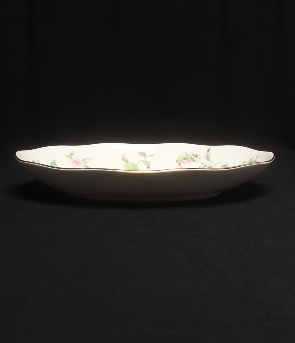 美品 ウェッジウッド オーバルディッシュ 皿 26cm スウィートプラム WEDGWOOD