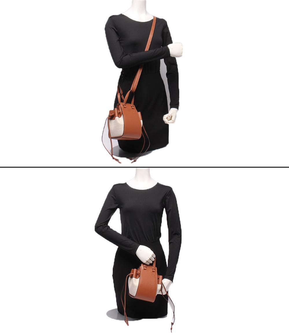 LOEWE 2wayショルダーバッグ ハンドバッグ 斜め掛け ハンモックドロー