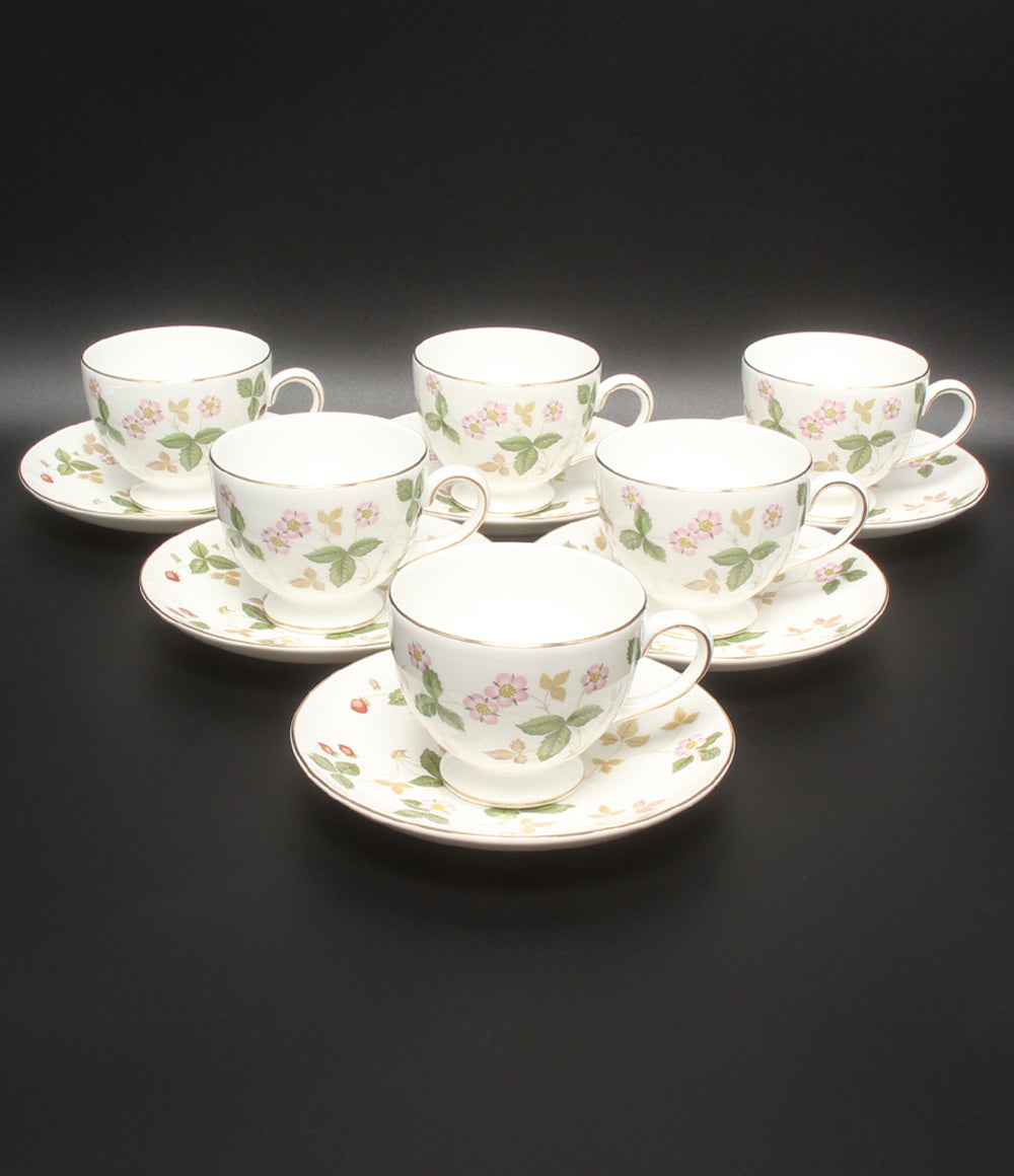 WEDGWOOD カップ＆ソーサー 6客セット ワイルドストロベリー ウェッジウッド