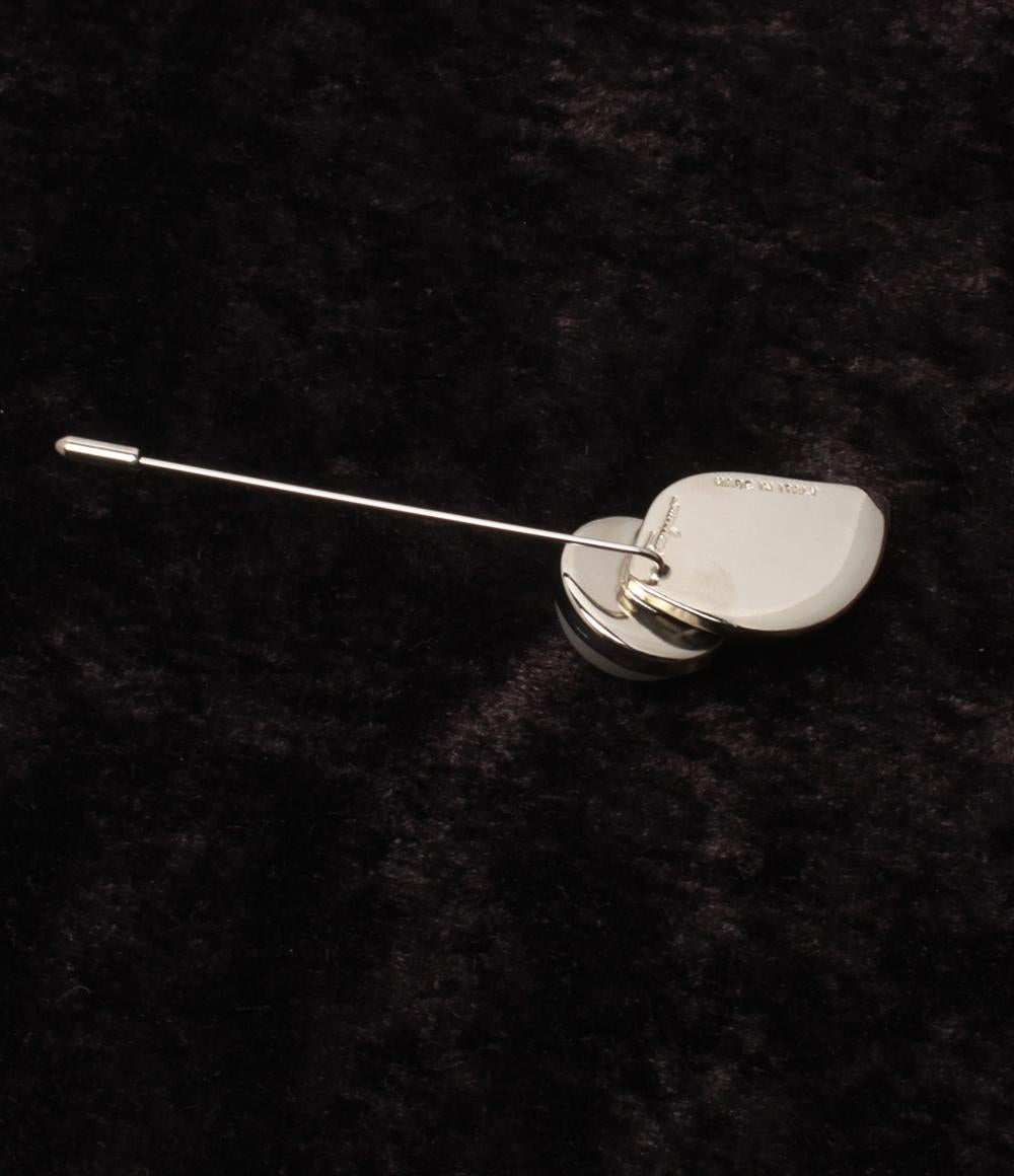 美品 サルヴァトーレフェラガモ ピンブローチ フェイクパール レディース Salvatore Ferragamo