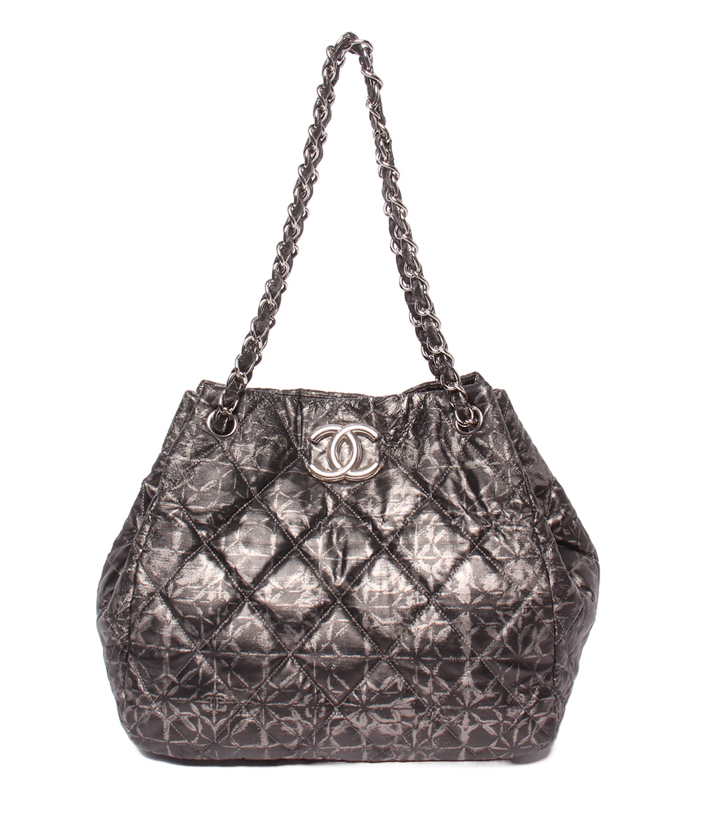 CHANEL チェーントートバッグ ショルダーバッグ 肩掛け シルバー金具 13番台 レディース シャネル