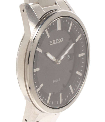 美品 SEIKO 腕時計 スピリット ソーラー ブラック V147-0AV0 メンズ セイコー