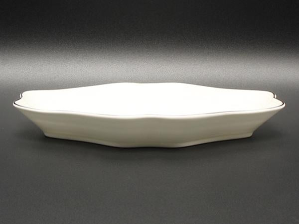 美品 WEDGWOOD ダイヤディッシュ 皿 22cm インタグリオ プラチナ ウェッジウッド