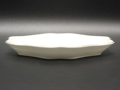 美品 WEDGWOOD ダイヤディッシュ 皿 22cm インタグリオ プラチナ ウェッジウッド