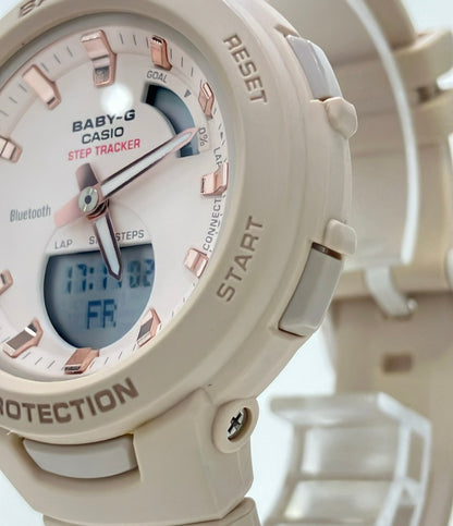 CASIO 腕時計 Bluetooth BABY-G クオーツ ベージュ BSA-B100 レディース カシオ