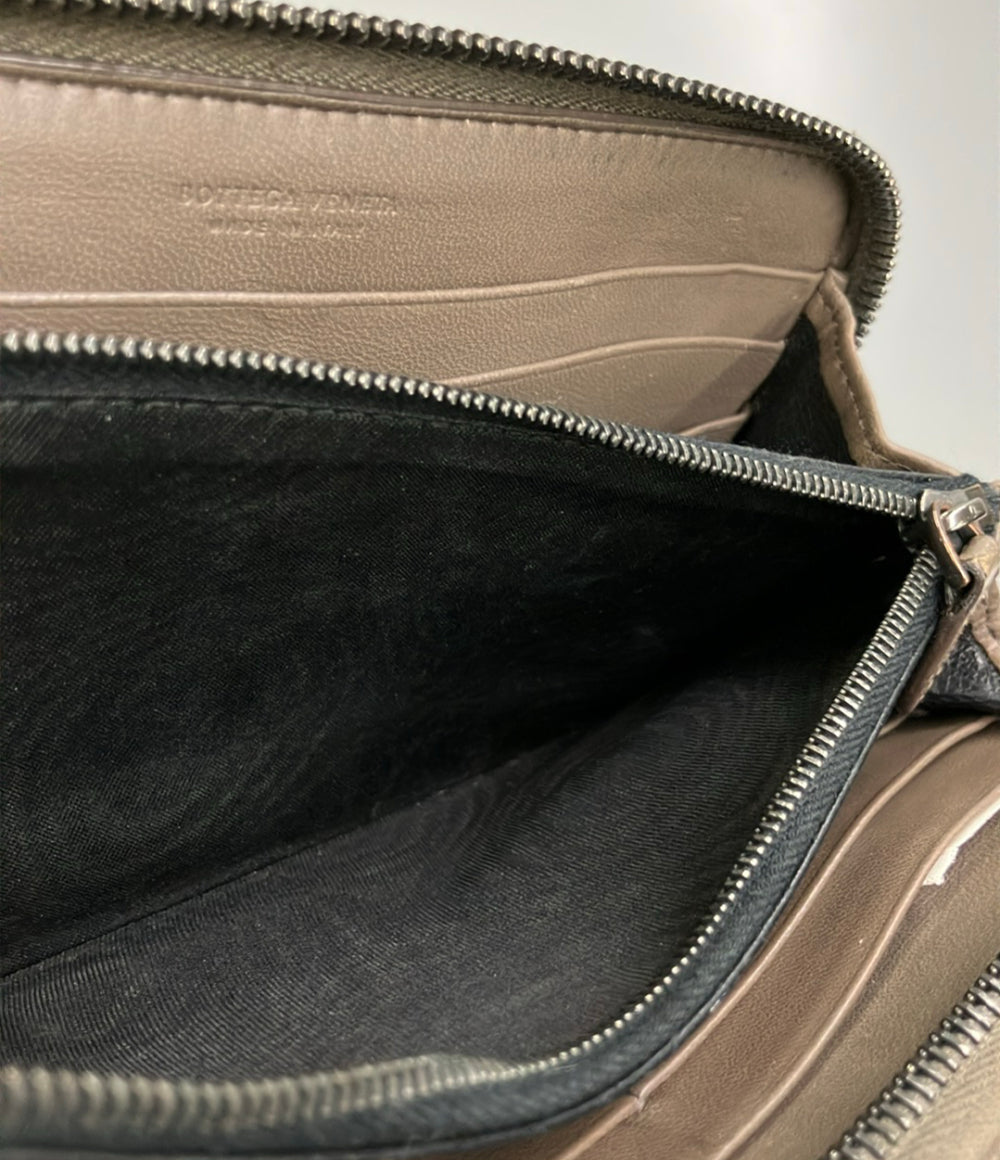 BOTTEGA VENETA ラウンドファスナー長財布 レザー イントレチャート ユニセックス ボッテガ・ヴェネタ