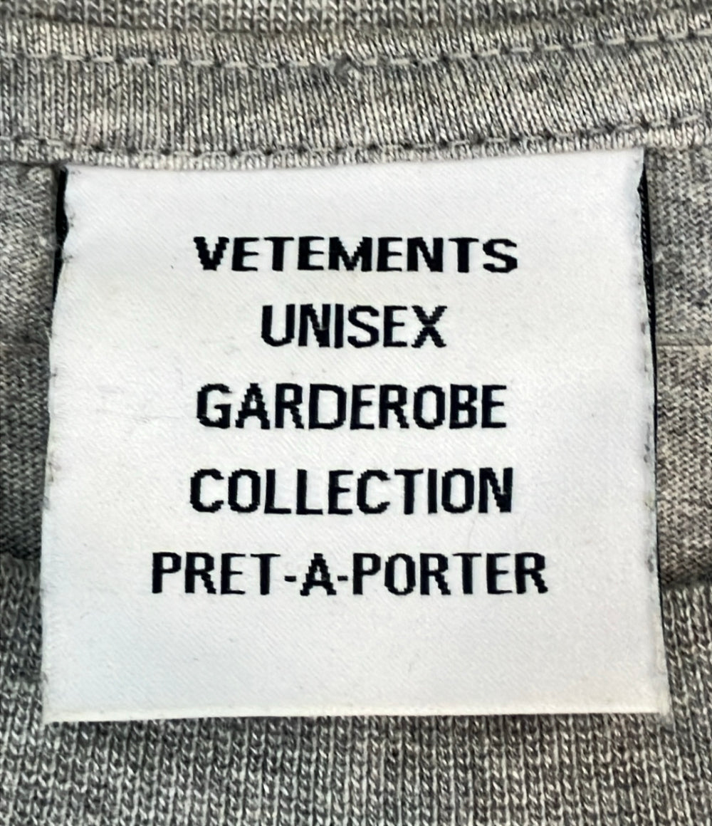 VETEMENTS 半袖Tシャツ オーバーサイズ バックロゴパッチ ue51tr540g メンズ SIZE S ヴェトモン