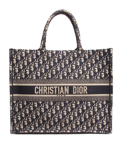 クリスチャンディオール トートバッグ ブックトート ラージ オブリーク エンブロイダリー シグネチャー ユニセックス Christian Dior