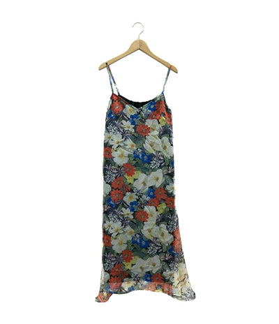 美品 グレースコンチネンタル 花柄フレアミディアムキャミワンピース レディース SIZE 36 (XS) GRACE CONTINENTAL