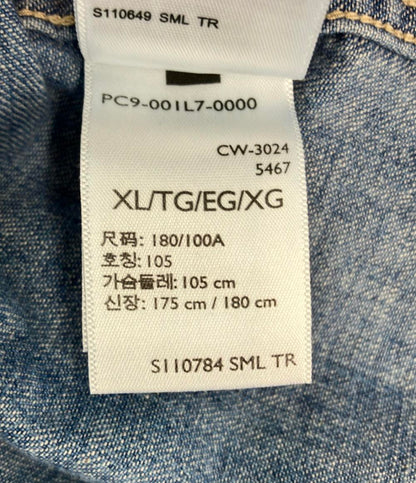 美品 LEVI'S 長袖シャツ 1950年代ウエスタンシャツ再現 ヴィンテージ加工 色落ち加工 25Aw タグ付き SHORTHORN SAWTOOTH INDIGO COSMOS