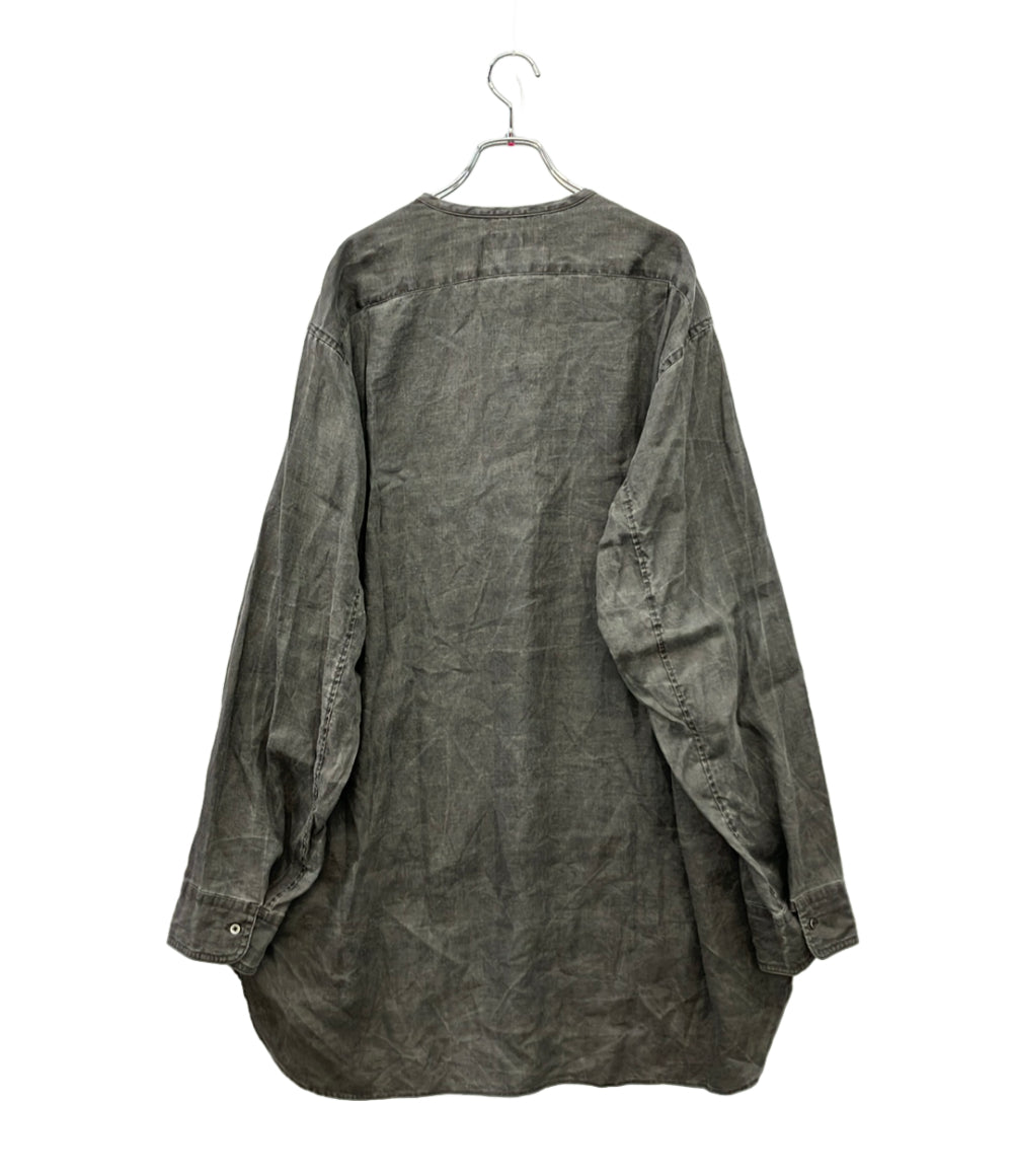 Nigel Cabourn ノーカラー長袖シャツ HENLEY SHIRT HEMP メンズ SIZE 52 (XL) ナイジェルケーボン