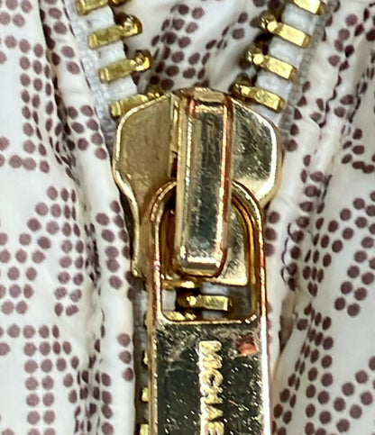 MICHAEL KORS ダウンジャケット モノグラム柄 クロップド丈 レディース SIZE M マイケルコース